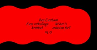 Ben Eastham paskaita 